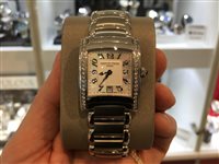 Watch Frederique Constant Woman Carrée Ladies in Steel F220140 - F220140